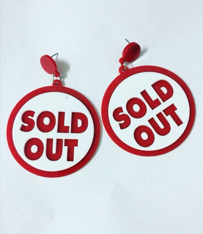 Handmade Perspex earrings