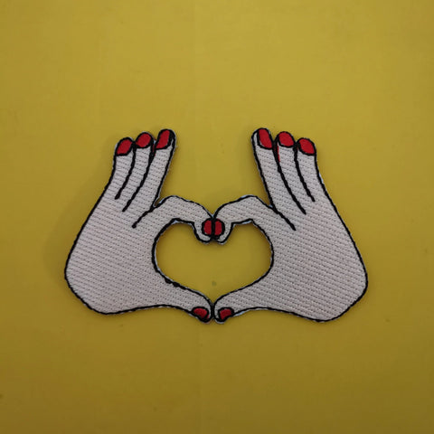Hands Iron on Patch