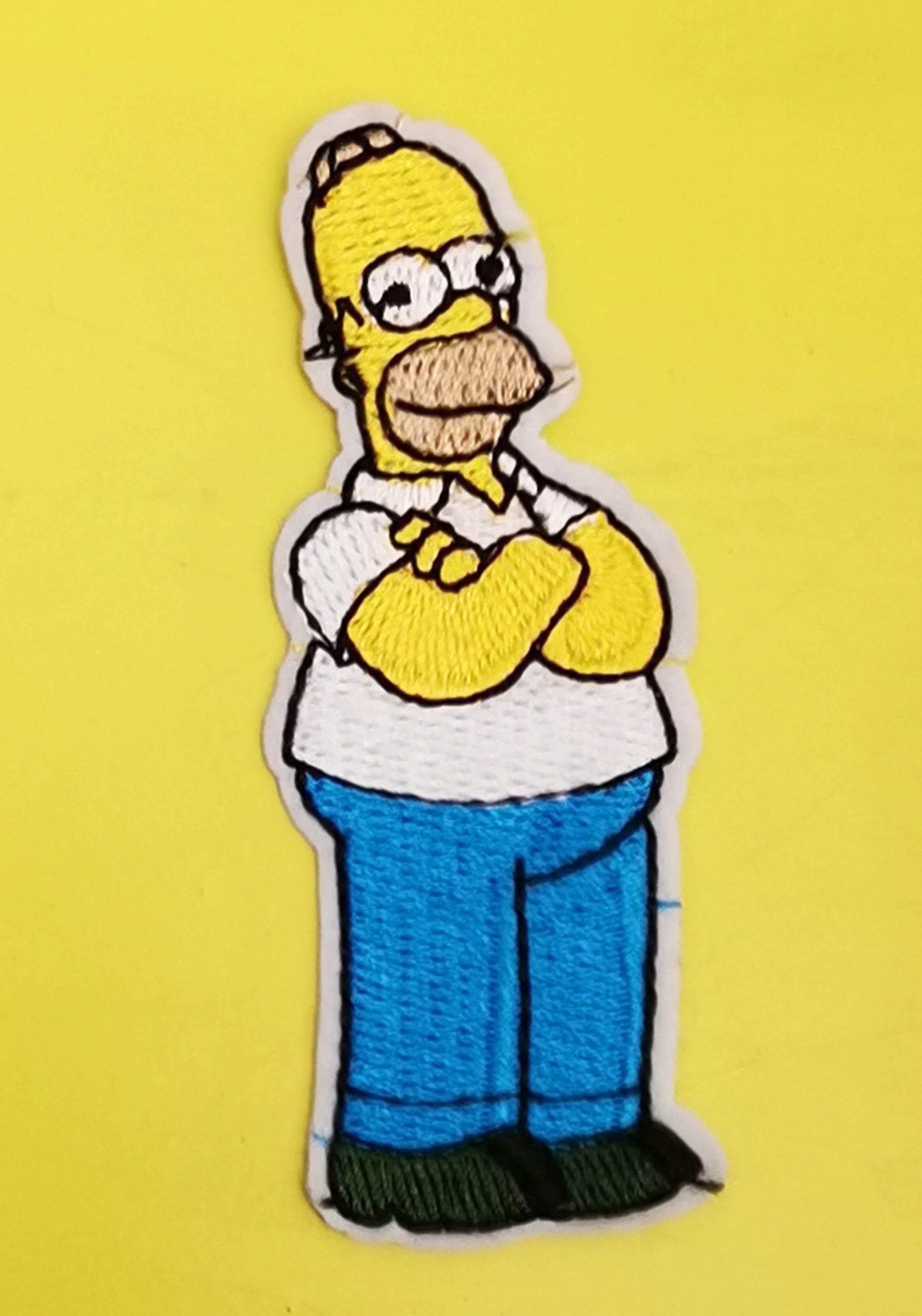 Homer Simpson Embroidered Iron on Patch