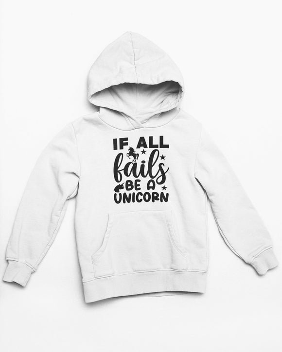 If all fails be a unicorn White Hoodie - Kwaitokoeksister South Africa