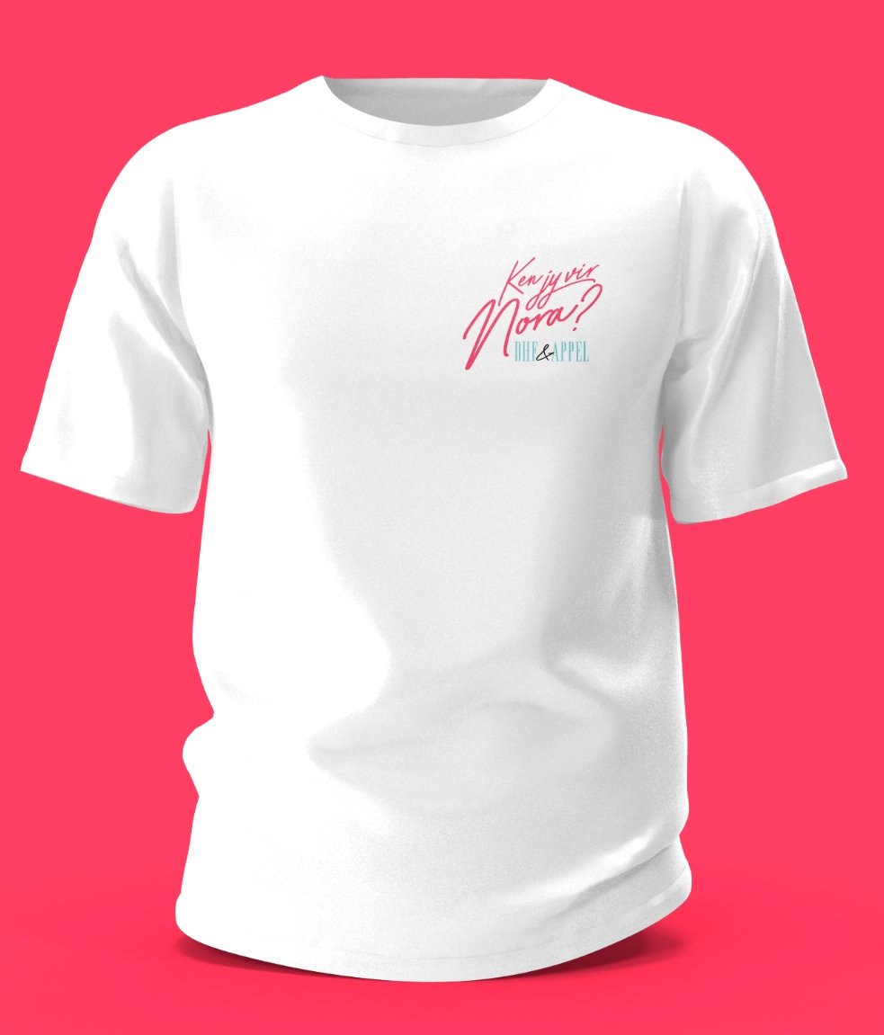 Ken jy vir Nora? Wit T-Shirt