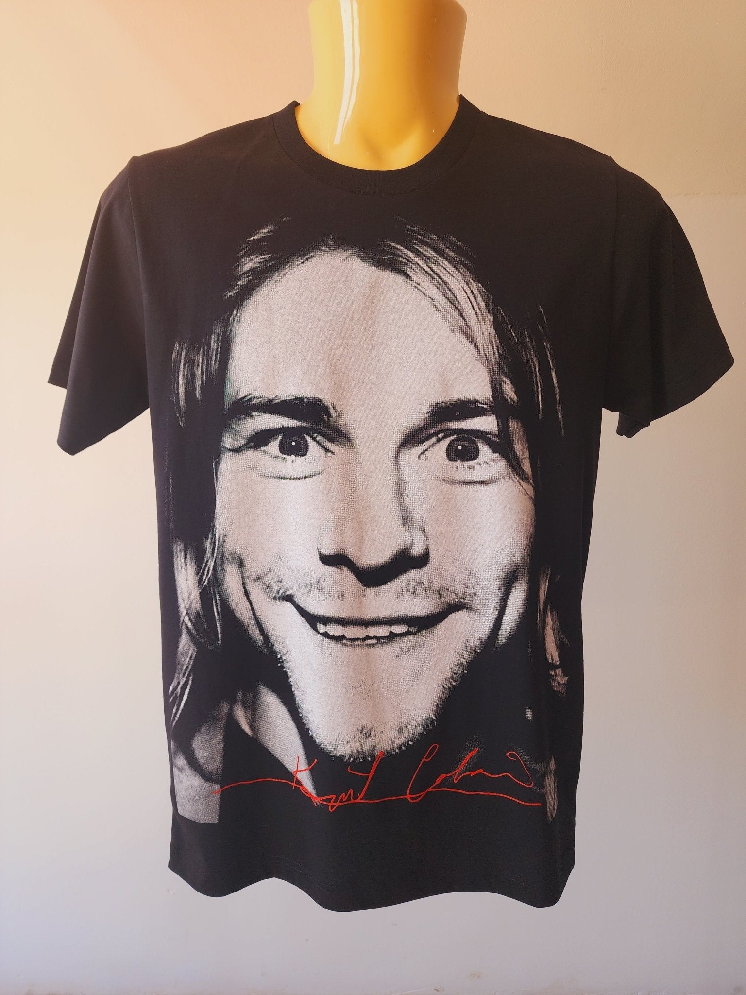  Cobain グラフィックTシャツ Kurt Cobain Double sided T-shirt