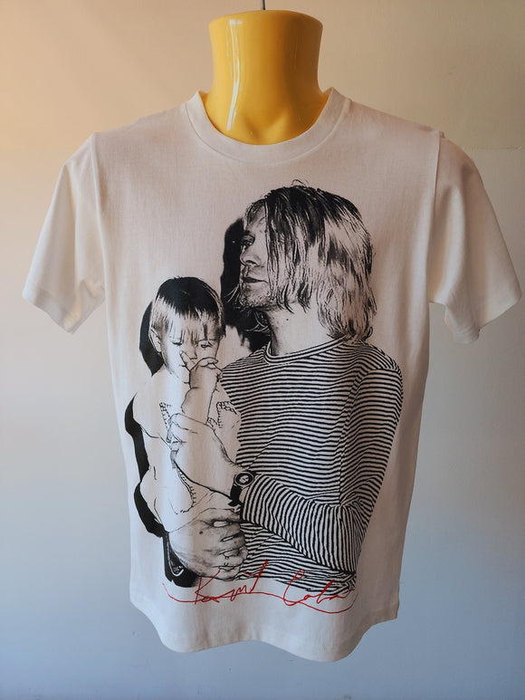 Kurt Cobain Double sided White T-shirt - Kwaitokoeksister South Africa