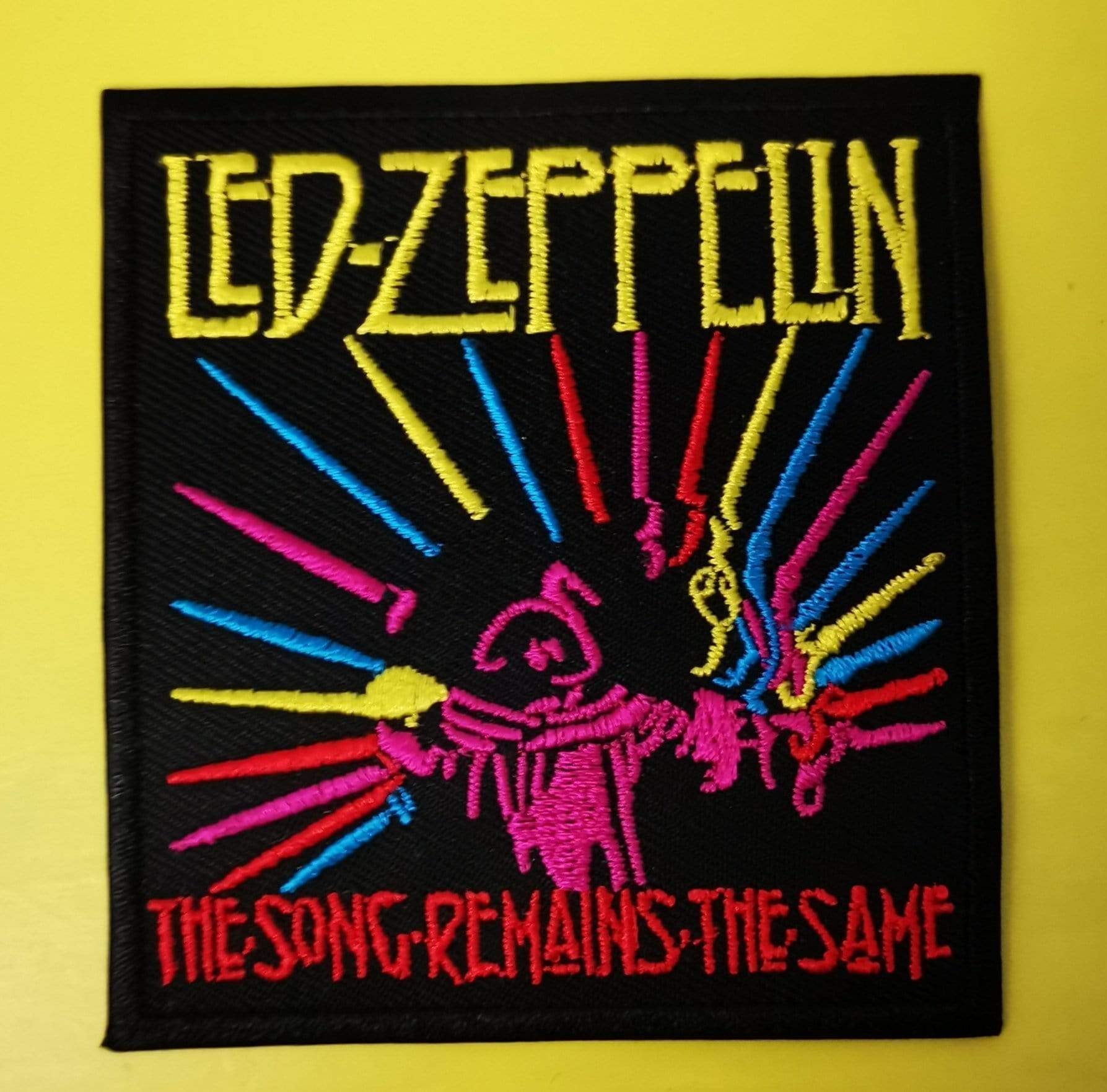 Led Zeppelin Square Embroidered Iron on Patch