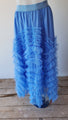 Light Blue Ballroom Tulle Skirt