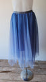 Light Blue ombre Tulle Midi Skirt