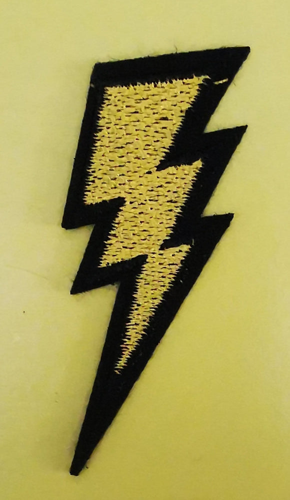 Lightning Embroidered Iron on Patch - Kwaitokoeksister South Africa