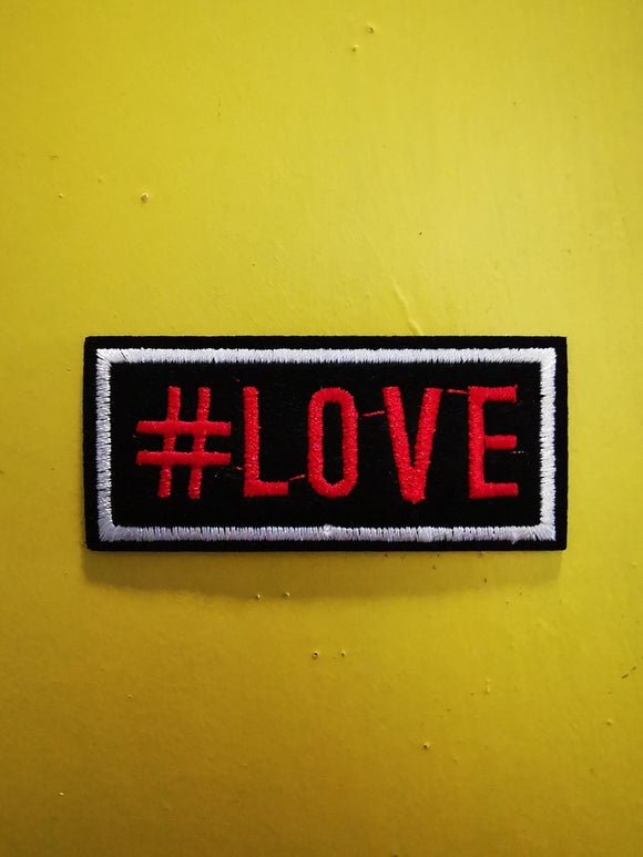 #Love Embroidered Iron on Patch - Kwaitokoeksister South Africa