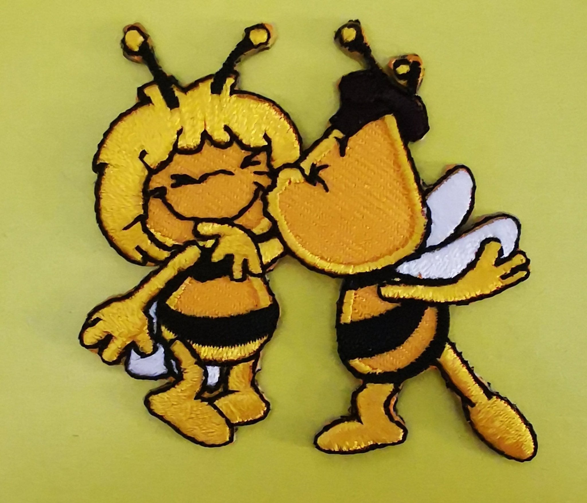 Maya the bee and Willy Embroidered Iron on Patch