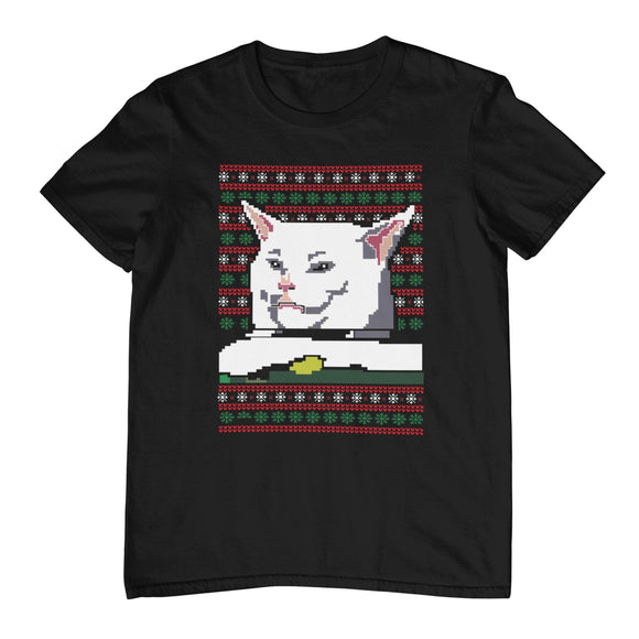 Meme Cat Christmas T-Shirt - Kwaitokoeksister South Africa