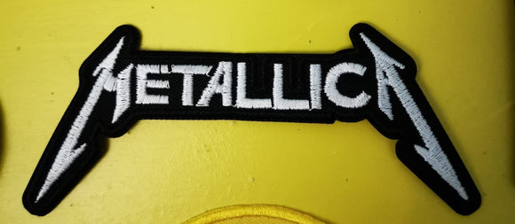 Metallica White Embroidered Iron on Patch - Kwaitokoeksister South Africa