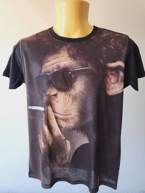 Monkey Black T-shirt - Kwaitokoeksister South Africa