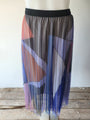 Multi Colour Tulle Midi Skirt