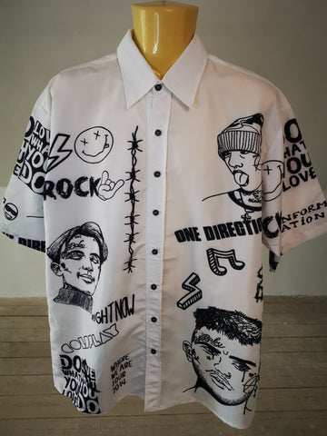 Music Doodle long length shirt