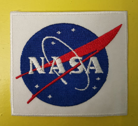 NASA White Embroidered Iron on Patch - Kwaitokoeksister South Africa