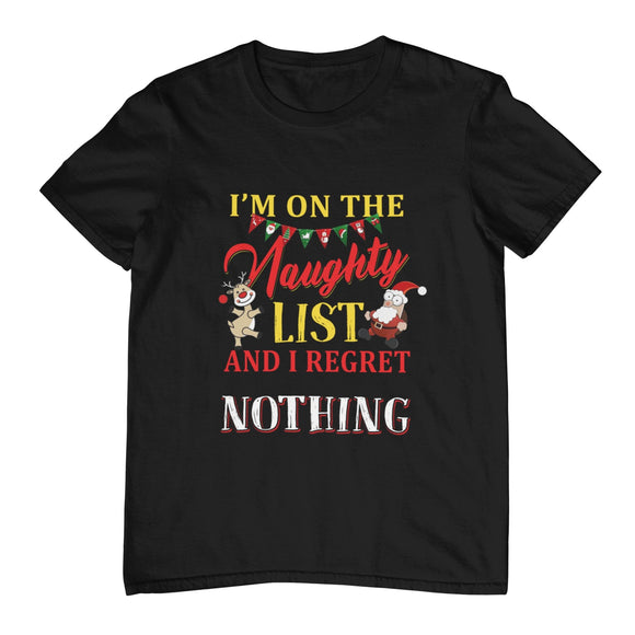 Naughty List Christmas T-Shirt - Kwaitokoeksister South Africa