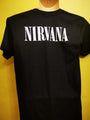 Nirvana T-shirt Black with White