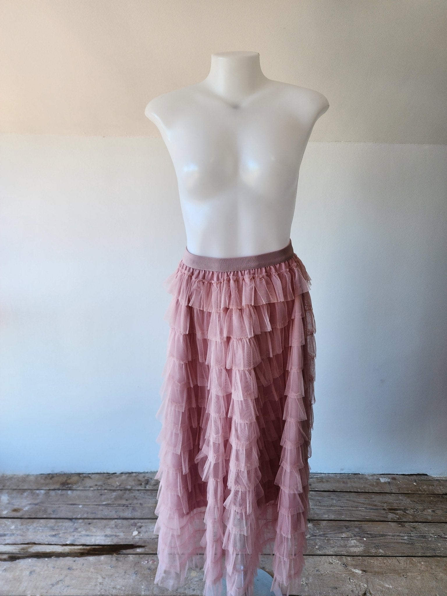 Off Pink Tulle Skirt