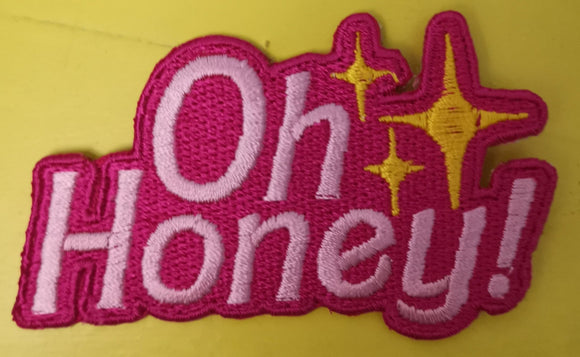 Oh Honey Embroidered Iron on Patch - Kwaitokoeksister South Africa