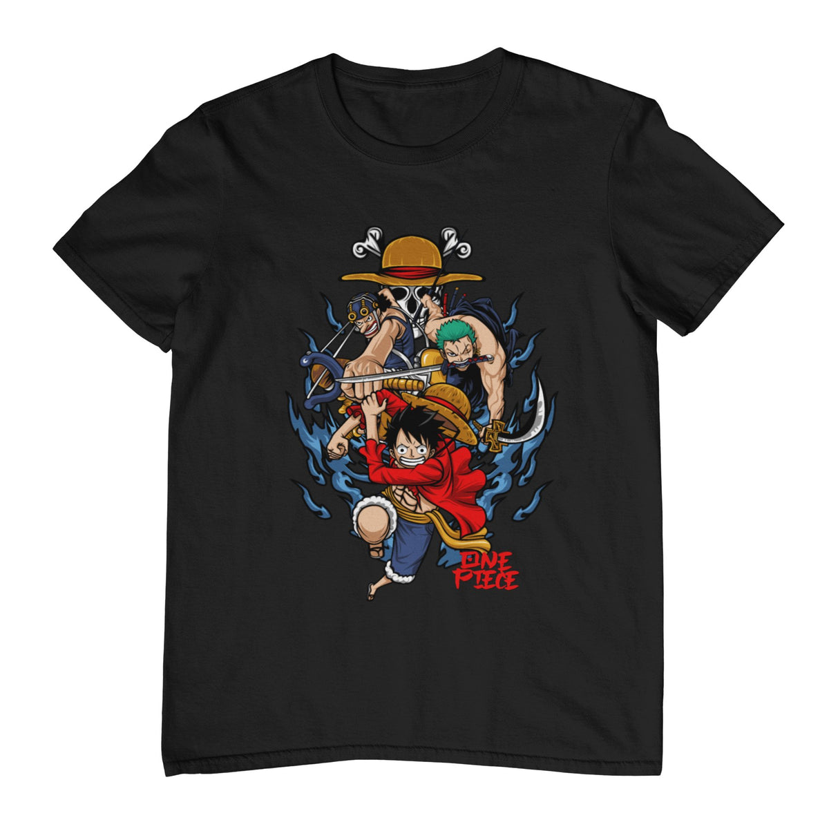 One Piece Characters Black T-Shirt| Kwaitokoeksister