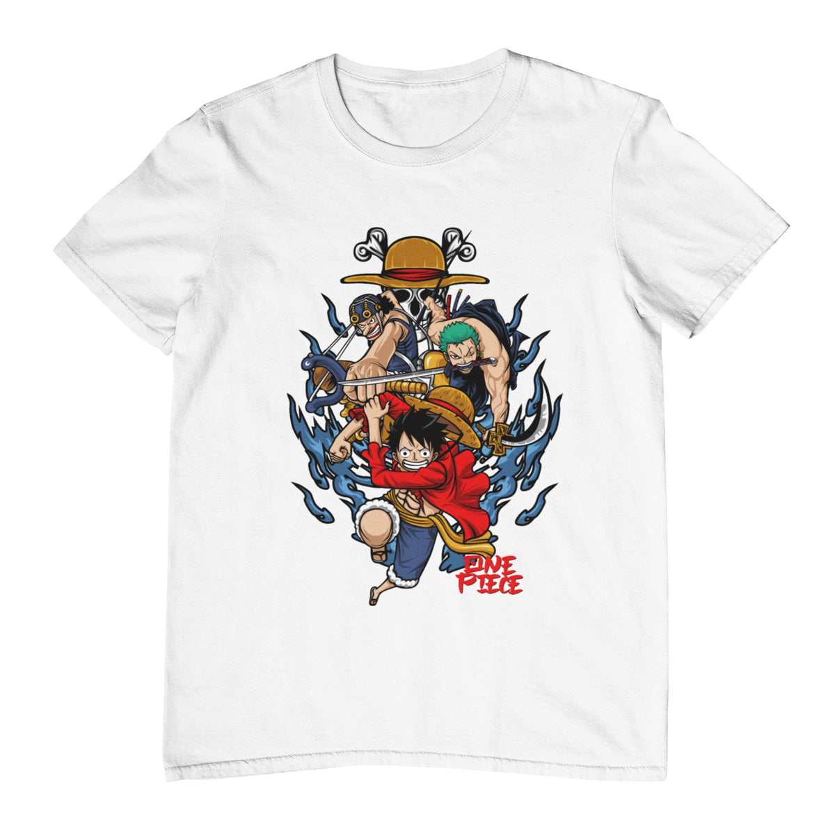 One Piece Characters White T-Shirt| Kwaitokoeksister