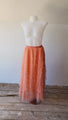 Orange Layered Tulle Skirt