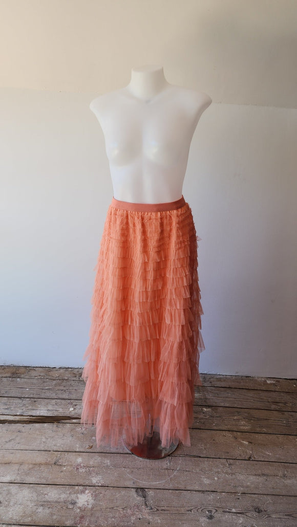 Orange Layered Tulle Skirt - Kwaitokoeksister South Africa