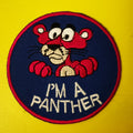 Pink Panther Embroidered Iron on Patch