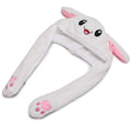 Plush Beany With Air Pumping Moving Ears White
