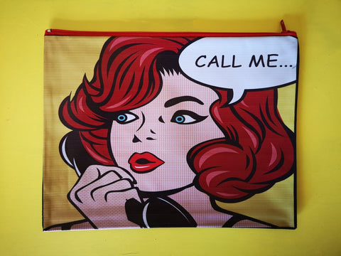 Pop art clutch