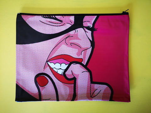 Pop art clutch