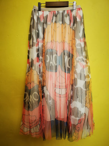 Printed Tulle Skirt 2