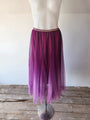Purple ombre Tulle Midi Skirt
