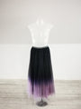 Purple Ombre Tulle midi Skirt