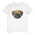 Rainbow Dog White T-Shirt