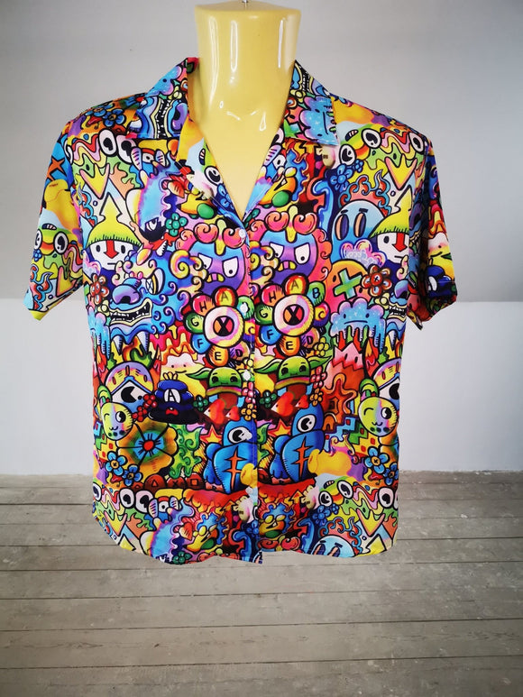 Rainbow Doodle etc shirt - Kwaitokoeksister South Africa