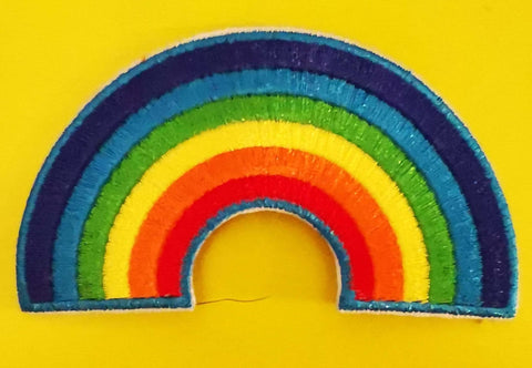 Rainbow Embroidered Iron on Patch