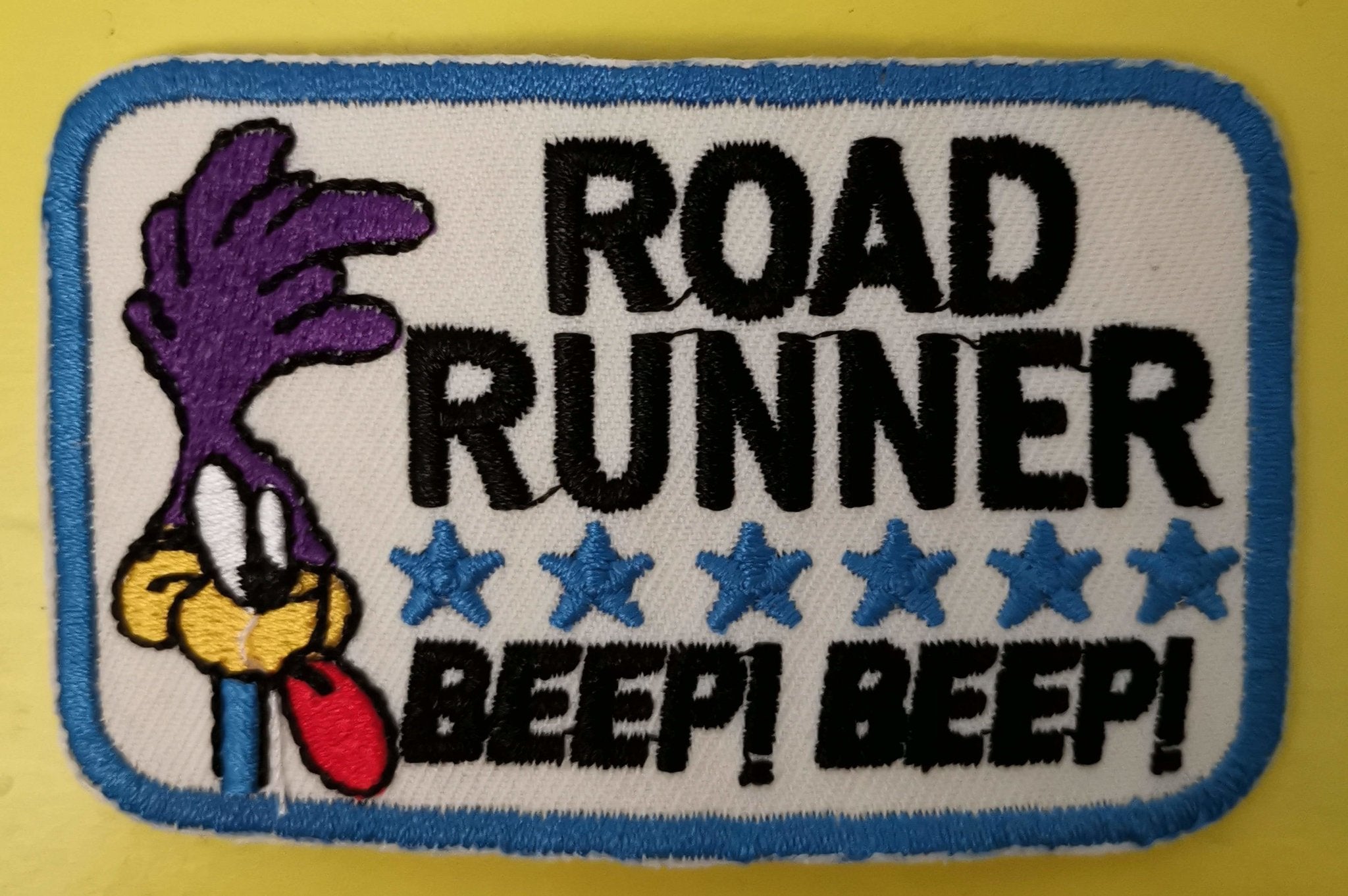 Road runner Embroidered Iron on Patch