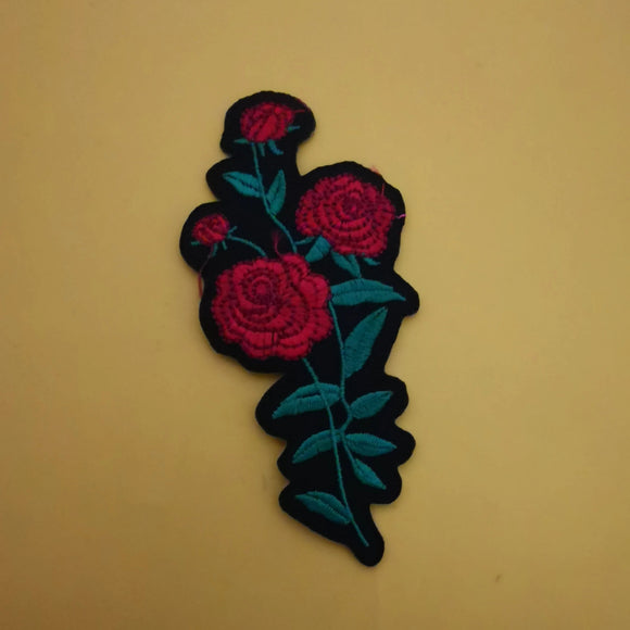 Rose Red Iron on Patch - Kwaitokoeksister South Africa