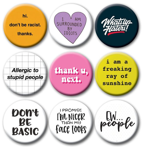 Sarcastic Pins 2 Collection - Kwaitokoeksister South Africa