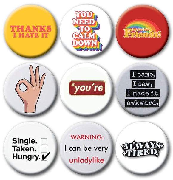Sarcastic Pins Collection - Kwaitokoeksister South Africa