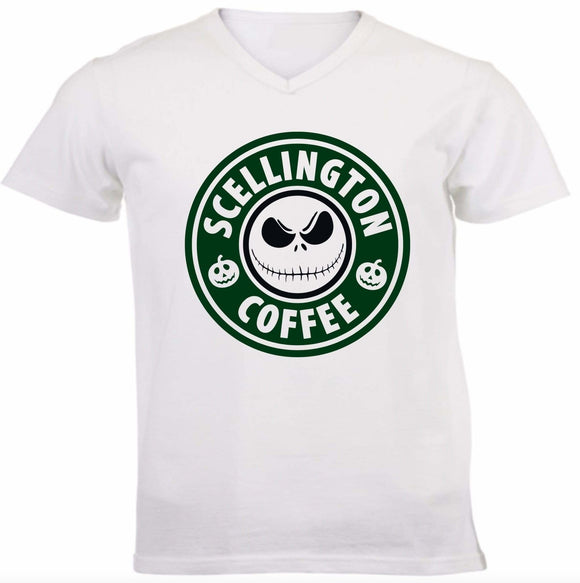Scellington Coffee V-neck T-Shirt - Kwaitokoeksister South Africa