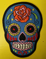 Skull Blue Embroidered Iron on Patch - Kwaitokoeksister South Africa