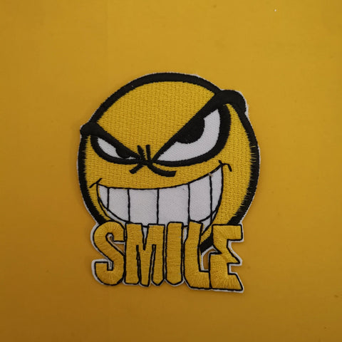 Smile smiley Iron on Patch