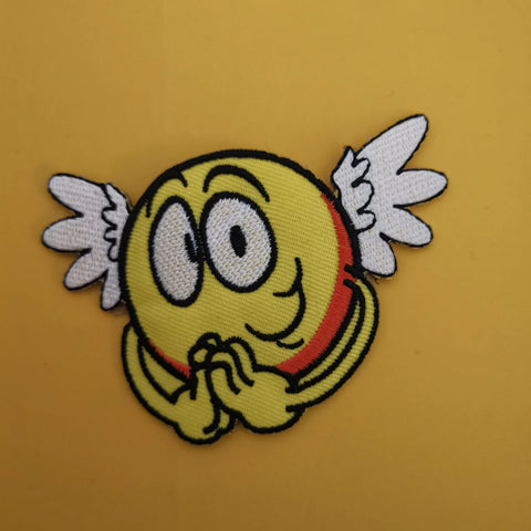 Smiley Angel Iron on Patch