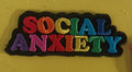 Social anxiety Embroidered Iron on Patch