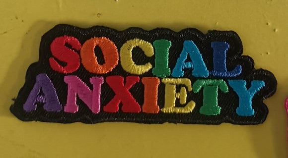 Social anxiety Embroidered Iron on Patch - Kwaitokoeksister South Africa