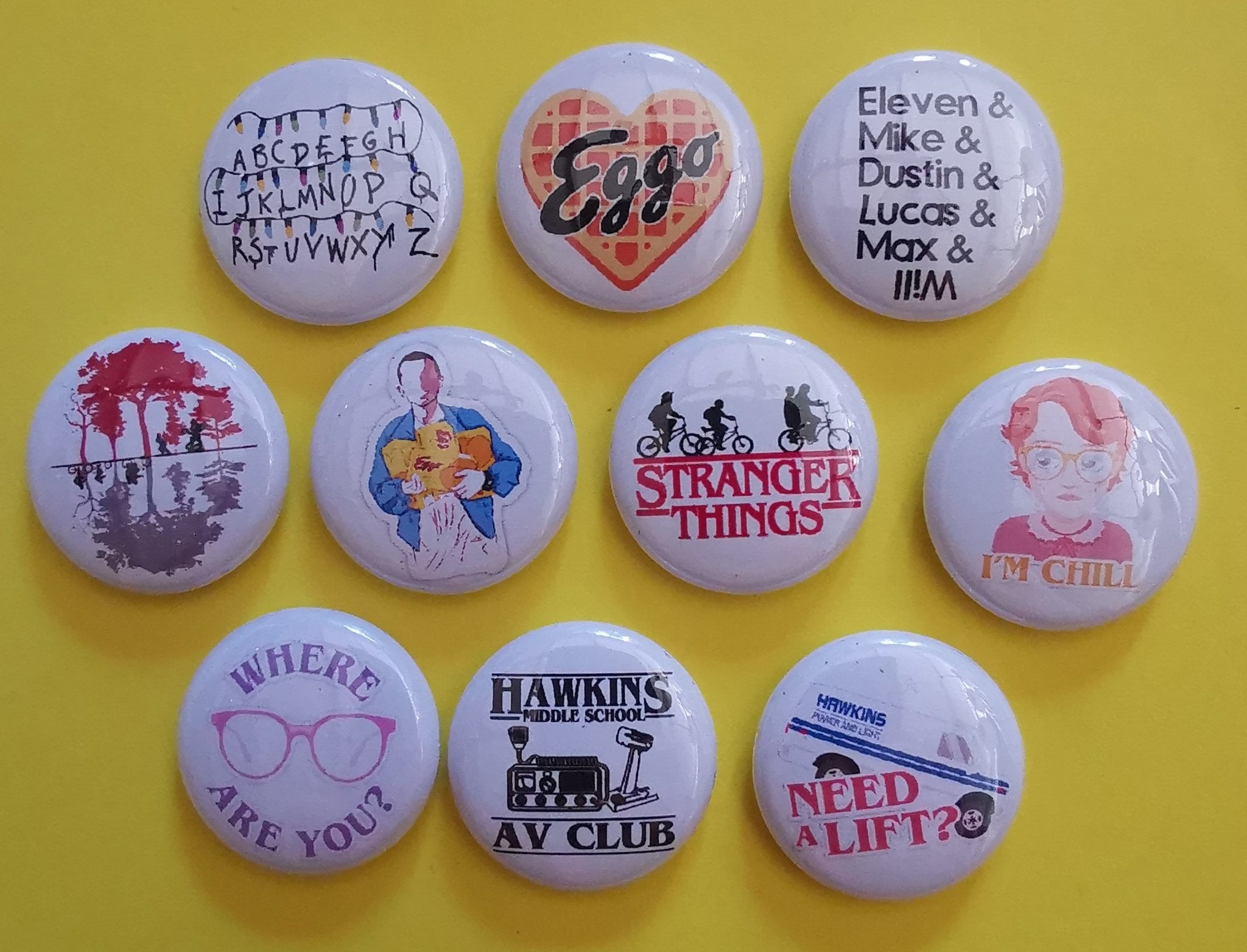 Stranger Things Pins Collection 3