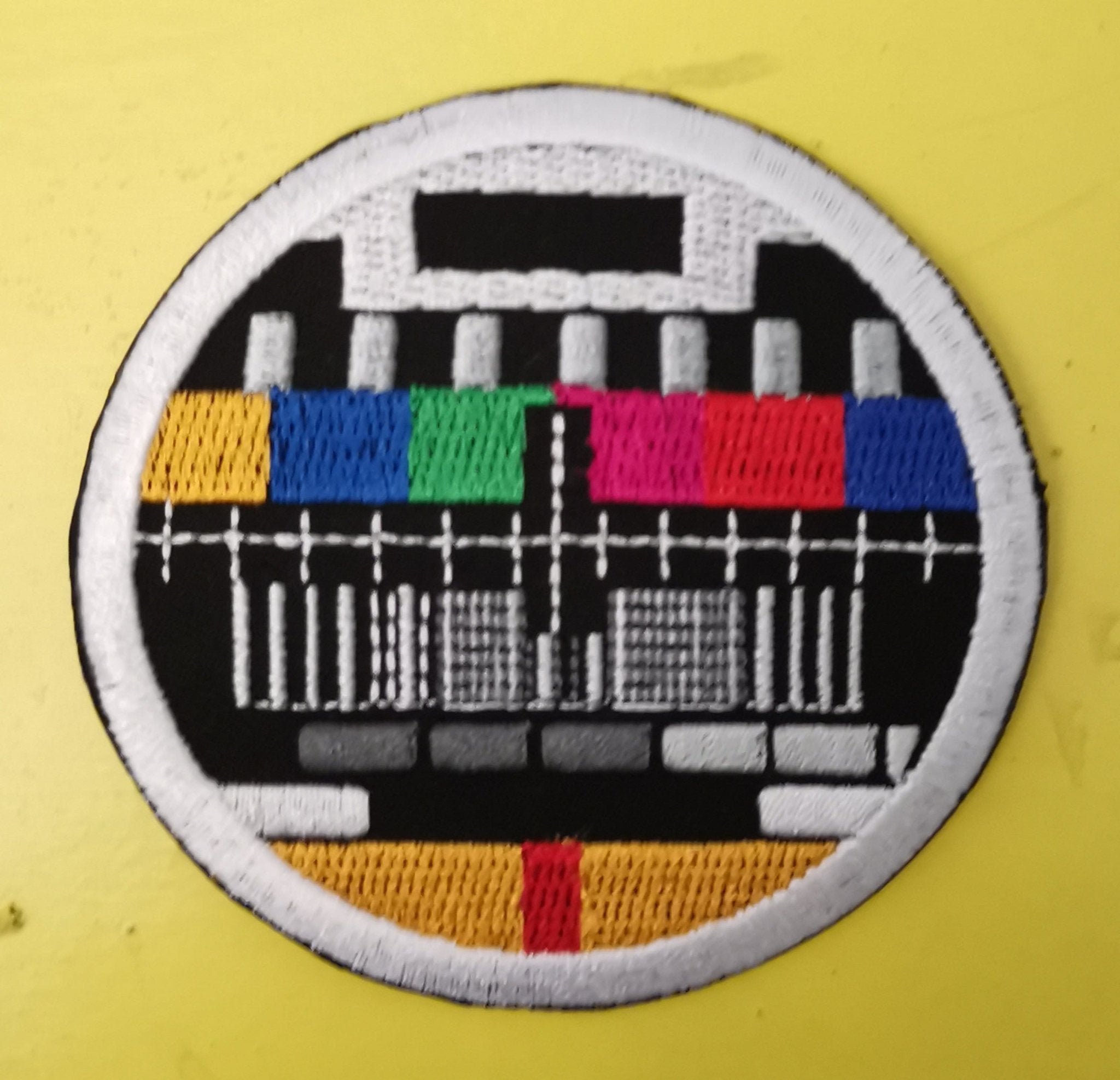 Test signal Embroidered Iron on Patch