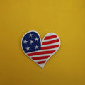 USA Heart Iron on Patch